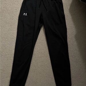 Under Armour Mens Sports style Tricot Jogger Sweatpants Black Sz Large Tall